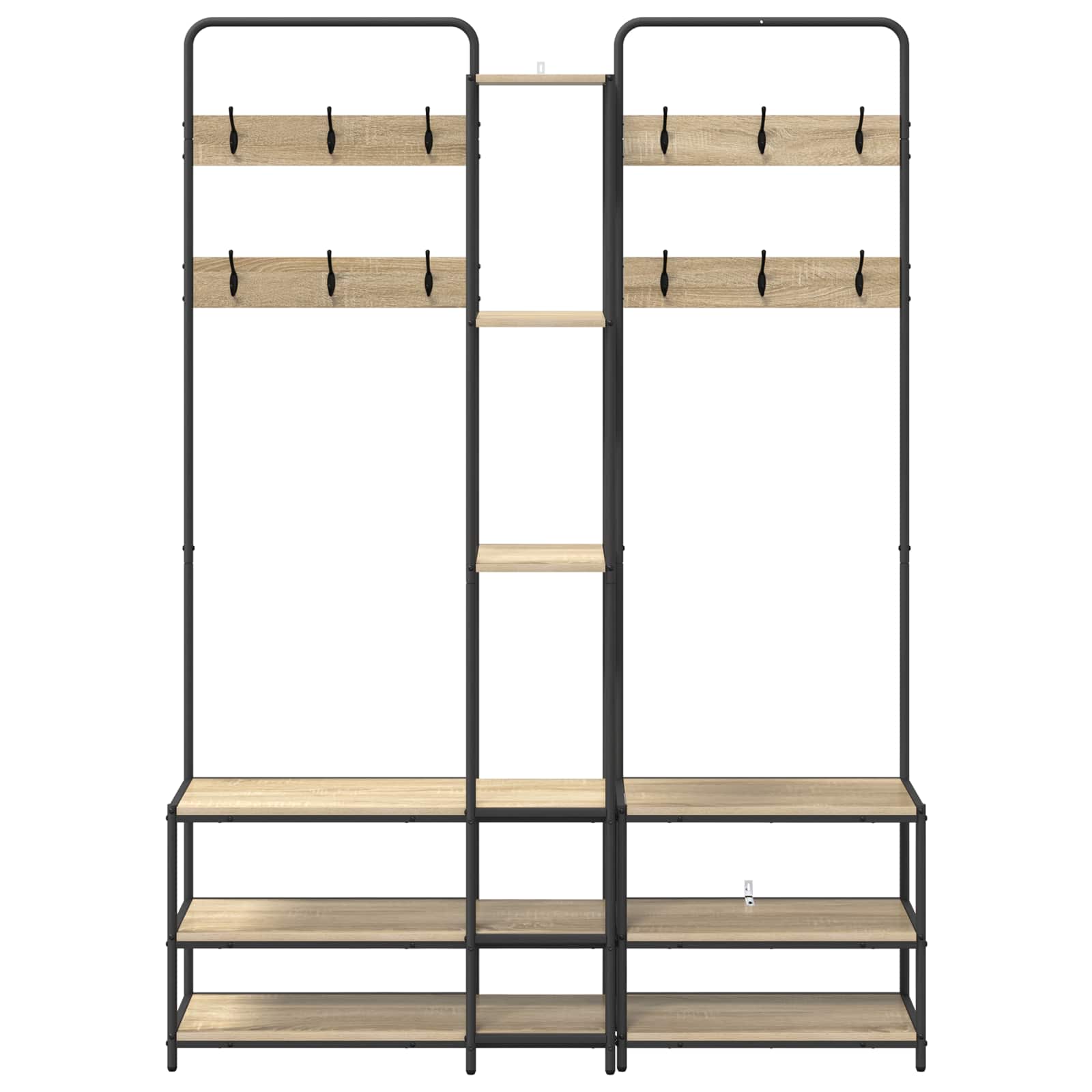 Kapstok met schoenenbank Sonoma Eiken 143 x 30 x 199,5 cm