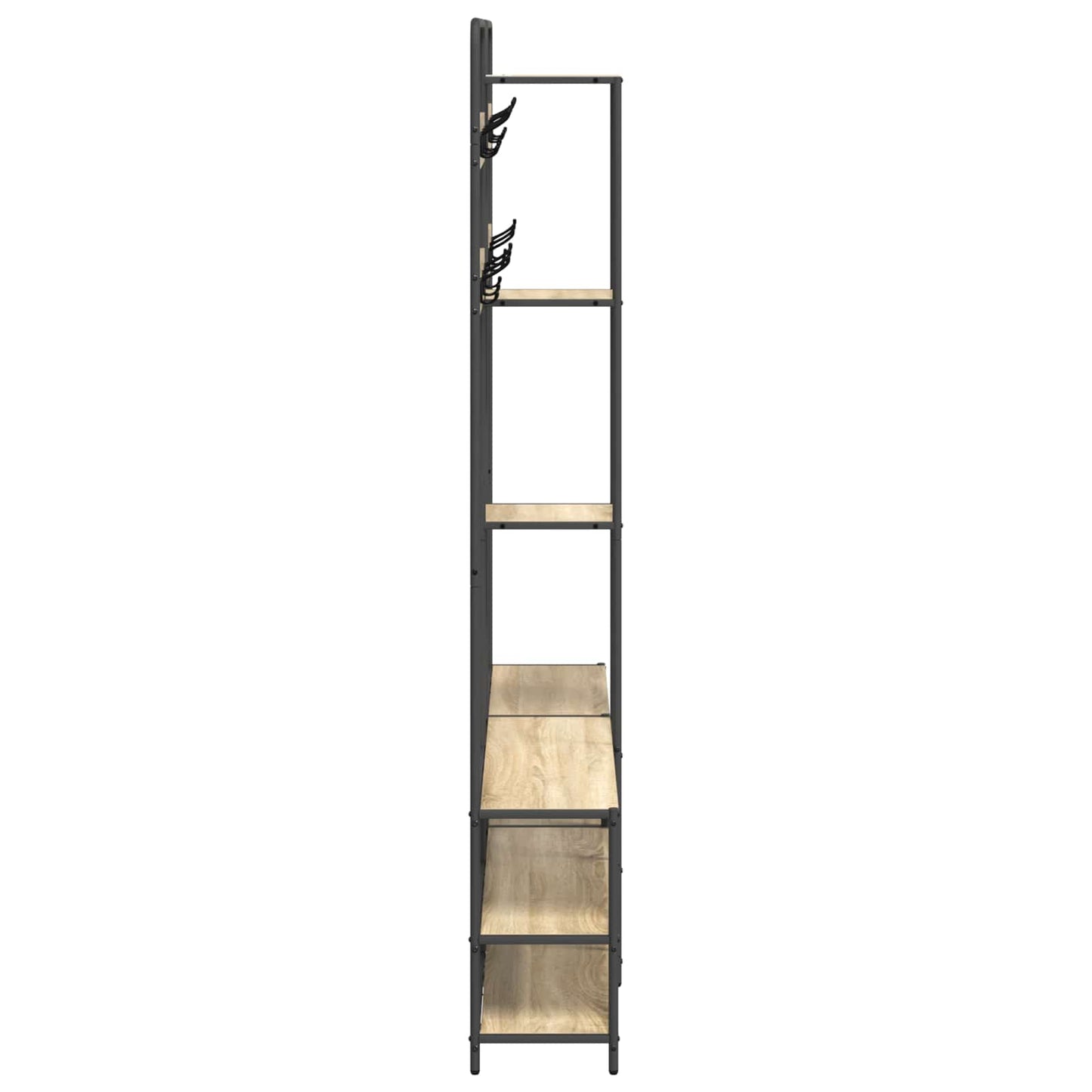 Kapstok met schoenenbank Sonoma Eiken 143 x 30 x 199,5 cm