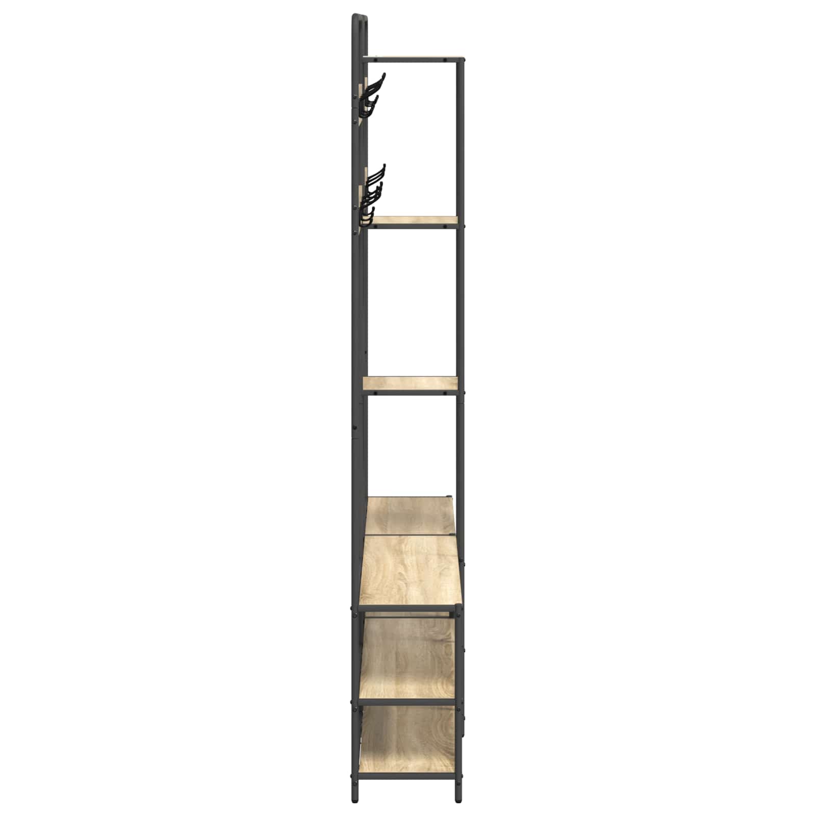 Kapstok met schoenenbank Sonoma Eiken 143 x 30 x 199,5 cm