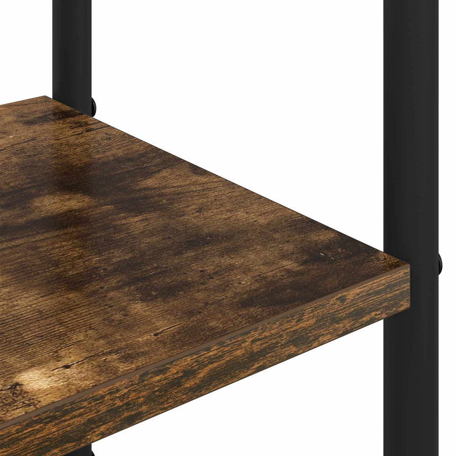 Kapstok met schoenenbank Gerookt eiken 143 x 30 x 199,5 cm