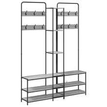 Kapstok met schoenenbank Grijs Sonoma 143 x 30 x 199,5 cm