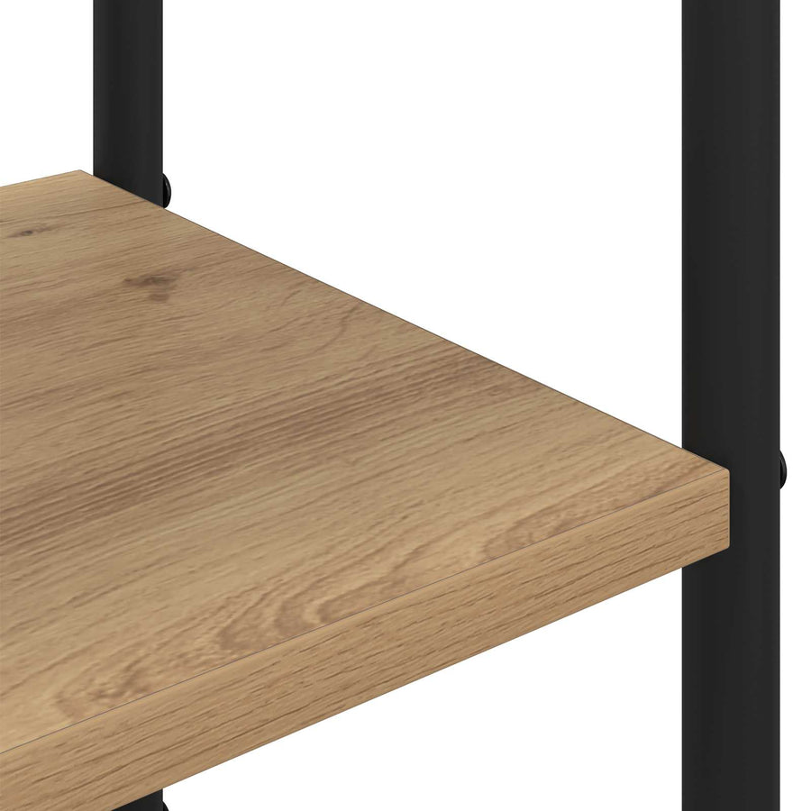 Kapstok met schoenenbank Artisanaal eiken 143 x 30 x 199,5 cm