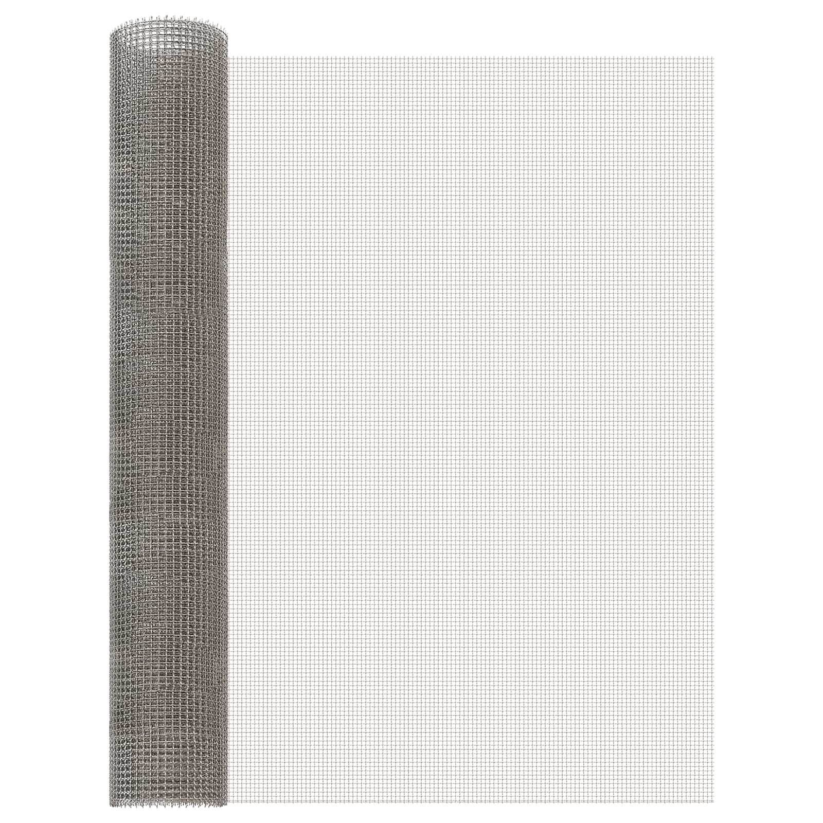 Gaas Scherm 80 x 200 cm 3 Mesh RVS 201 Zilverkleurig