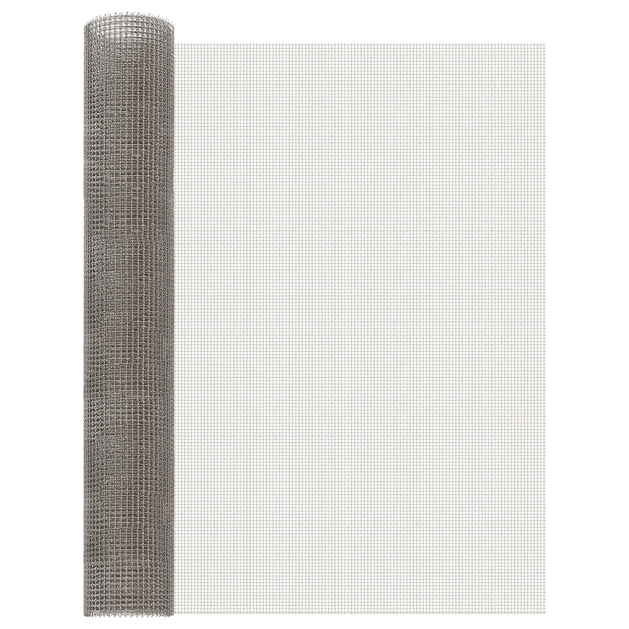 Gaas Scherm 80 x 200 cm 3 Mesh RVS 201 Zilverkleurig