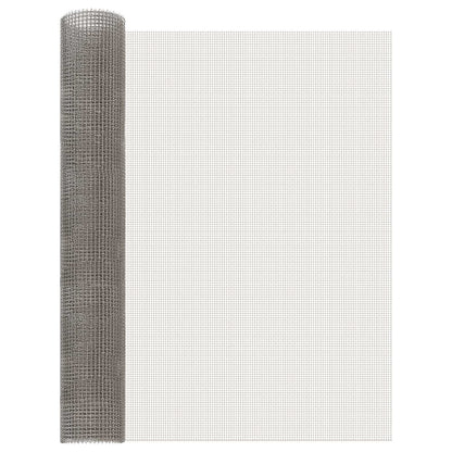 Gaas Scherm 80 x 500 cm 3 Mesh RVS 201 Zilverkleurig
