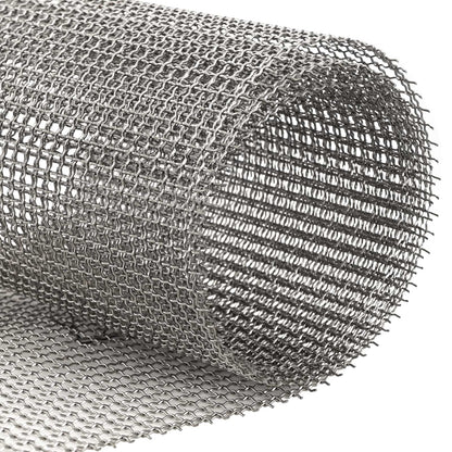 Gaas Scherm 80 x 1000 cm 3 Mesh RVS 201 Zilverkleurig