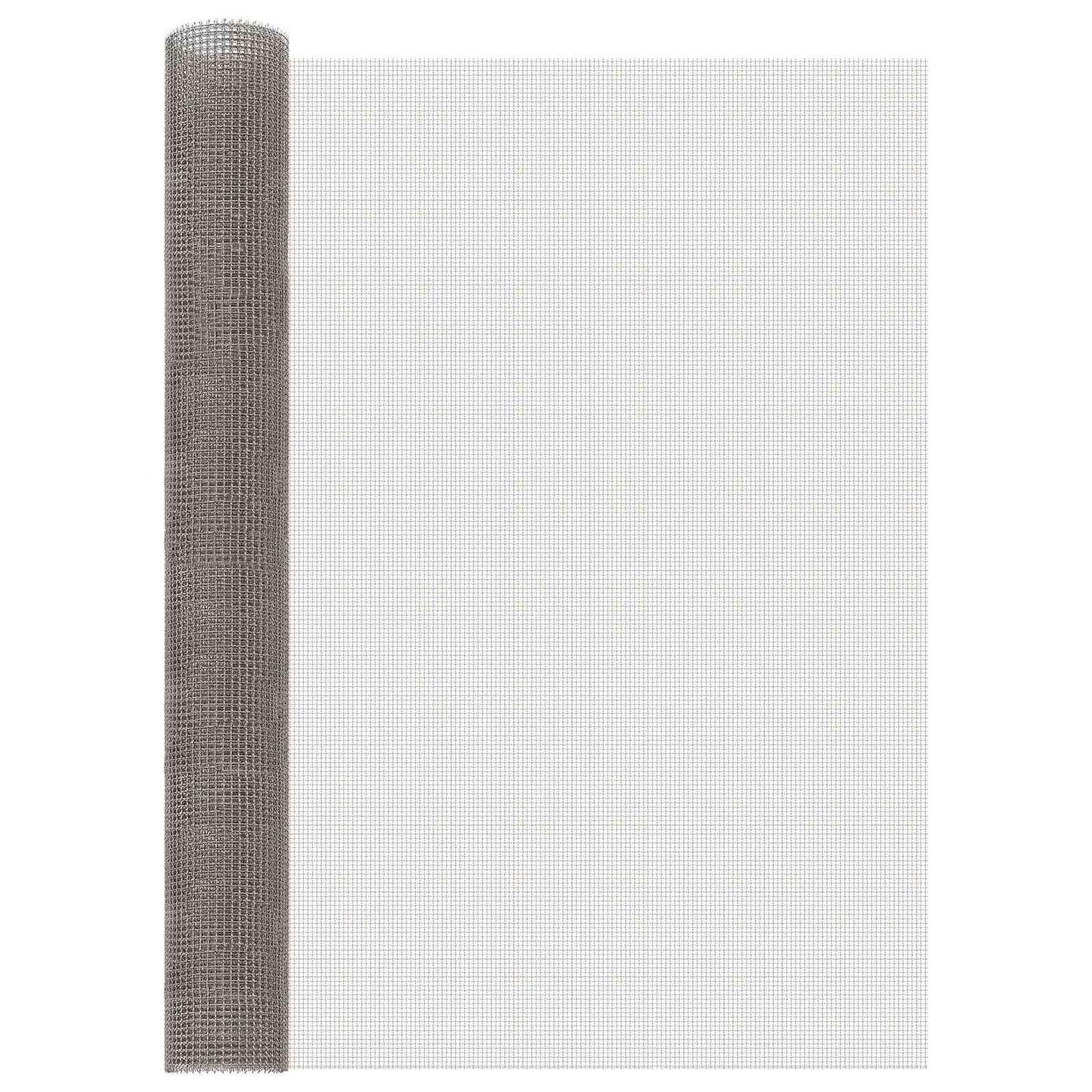 Gaas Scherm 100 x 200 cm 3 Mesh RVS 201 Zilverkleurig