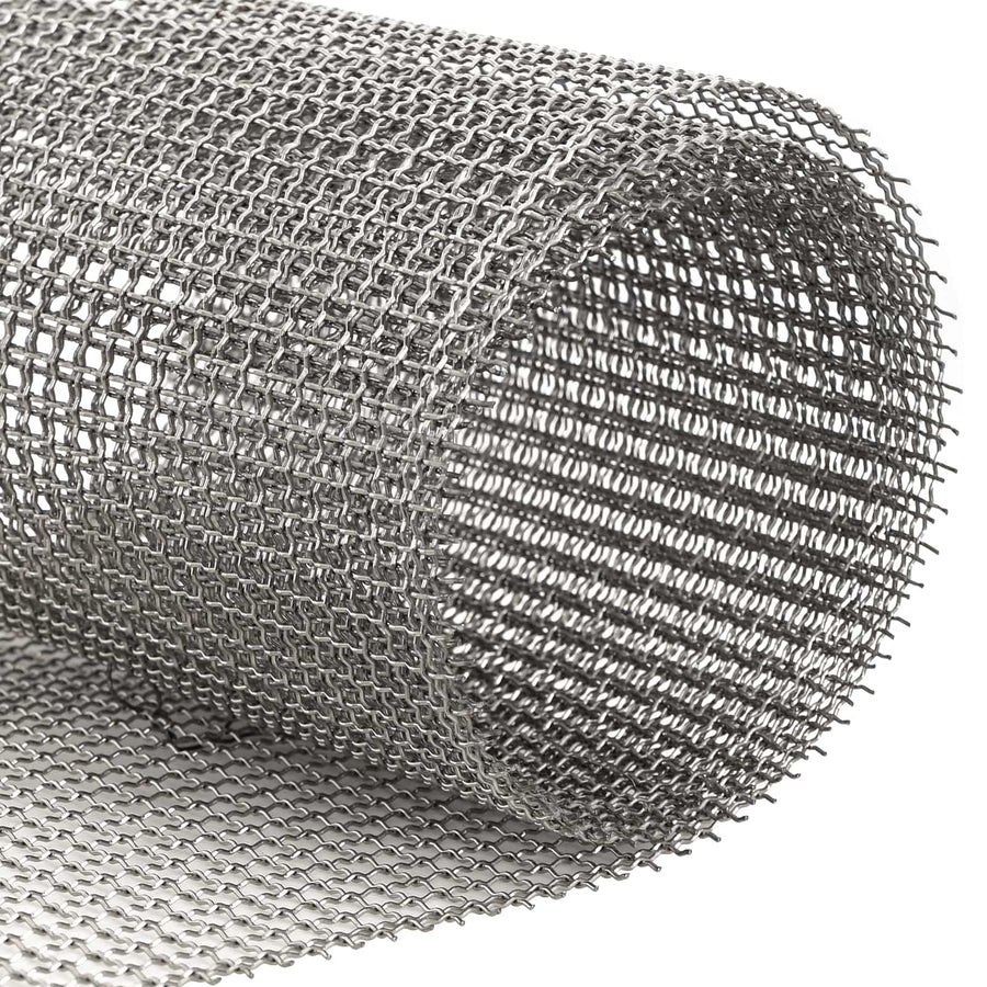 Gaas Scherm 120 x 200 cm 3 Mesh RVS 201 Zilverkleurig