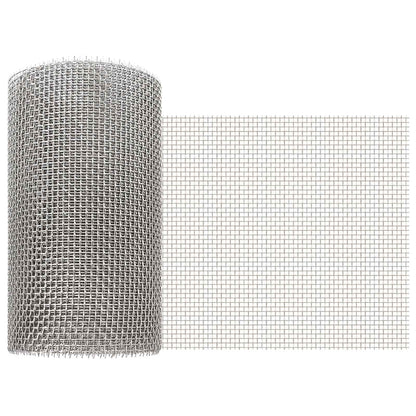 Gaas Scherm 20 x 500 cm 6 Mesh RVS 201 Zilverkleurig