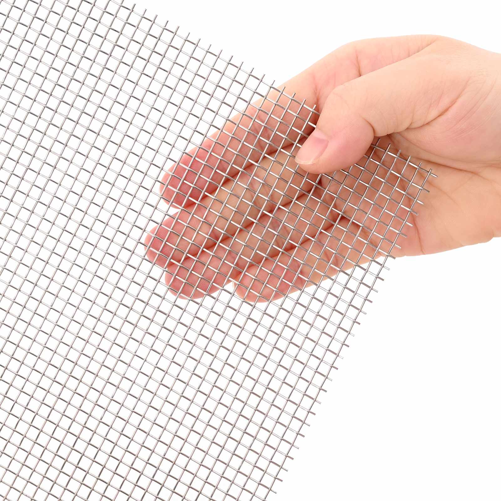 Gaas Scherm 20 x 1000 cm 6 Mesh RVS 201 Zilverkleurig