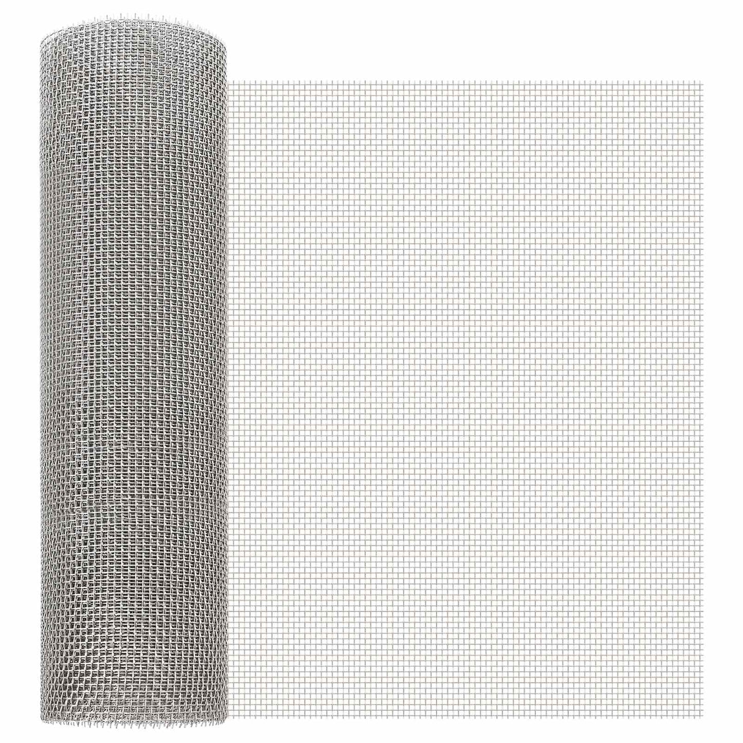 Gaas Scherm 40 x 1000 cm 6 Mesh RVS 201 Zilverkleurig