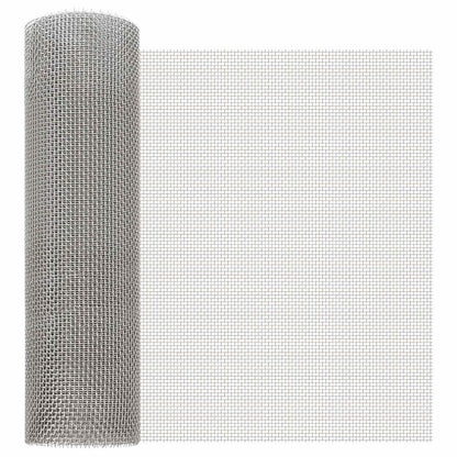 Gaas Scherm 40 x 1000 cm 6 Mesh RVS 201 Zilverkleurig