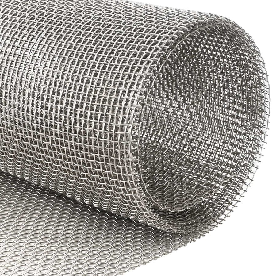 Gaas Scherm 60 x 500 cm 6 Mesh RVS 201 Zilverkleurig
