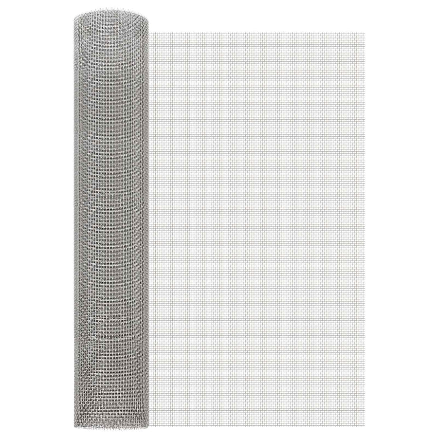 Gaas Scherm 60 x 1000 cm 6 Mesh RVS 201 Zilverkleurig