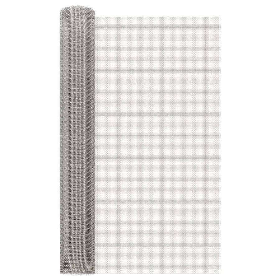 Gaas Scherm 80 x 1000 cm 6 Mesh RVS 201 Zilverkleurig