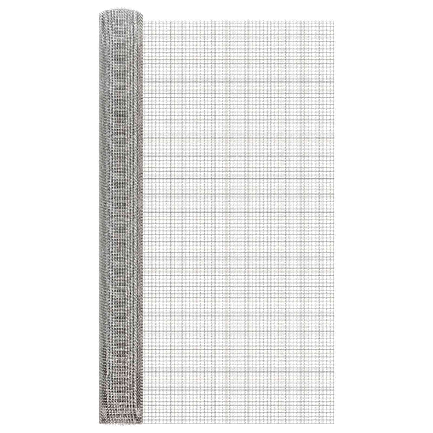 Gaas Scherm 100 x 200 cm 6 Mesh RVS 201 Zilverkleurig