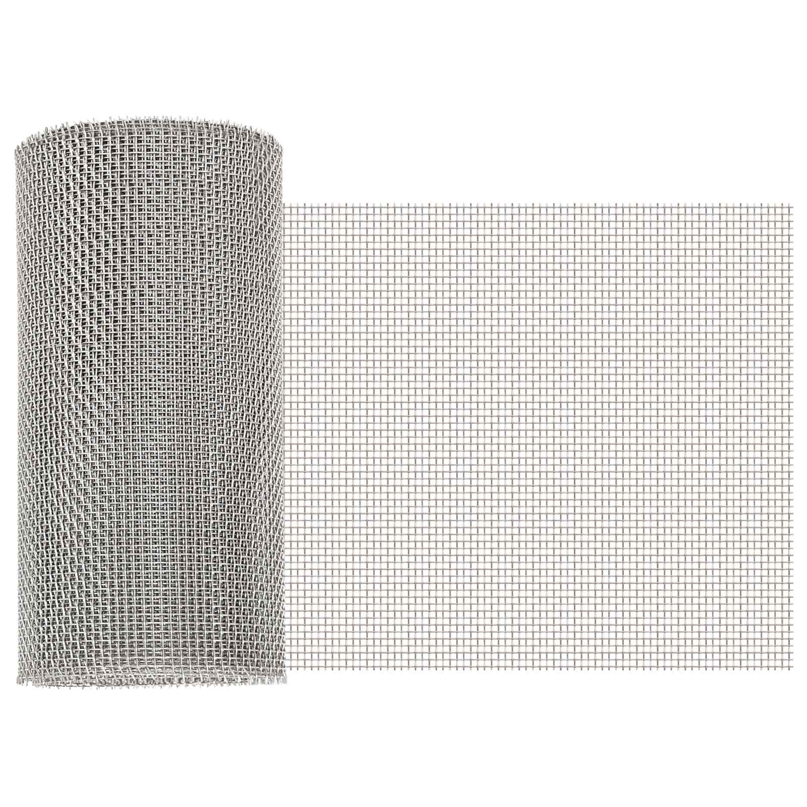 Gaas Scherm 20 x 500 cm 8 Mesh RVS 201 Zilverkleurig