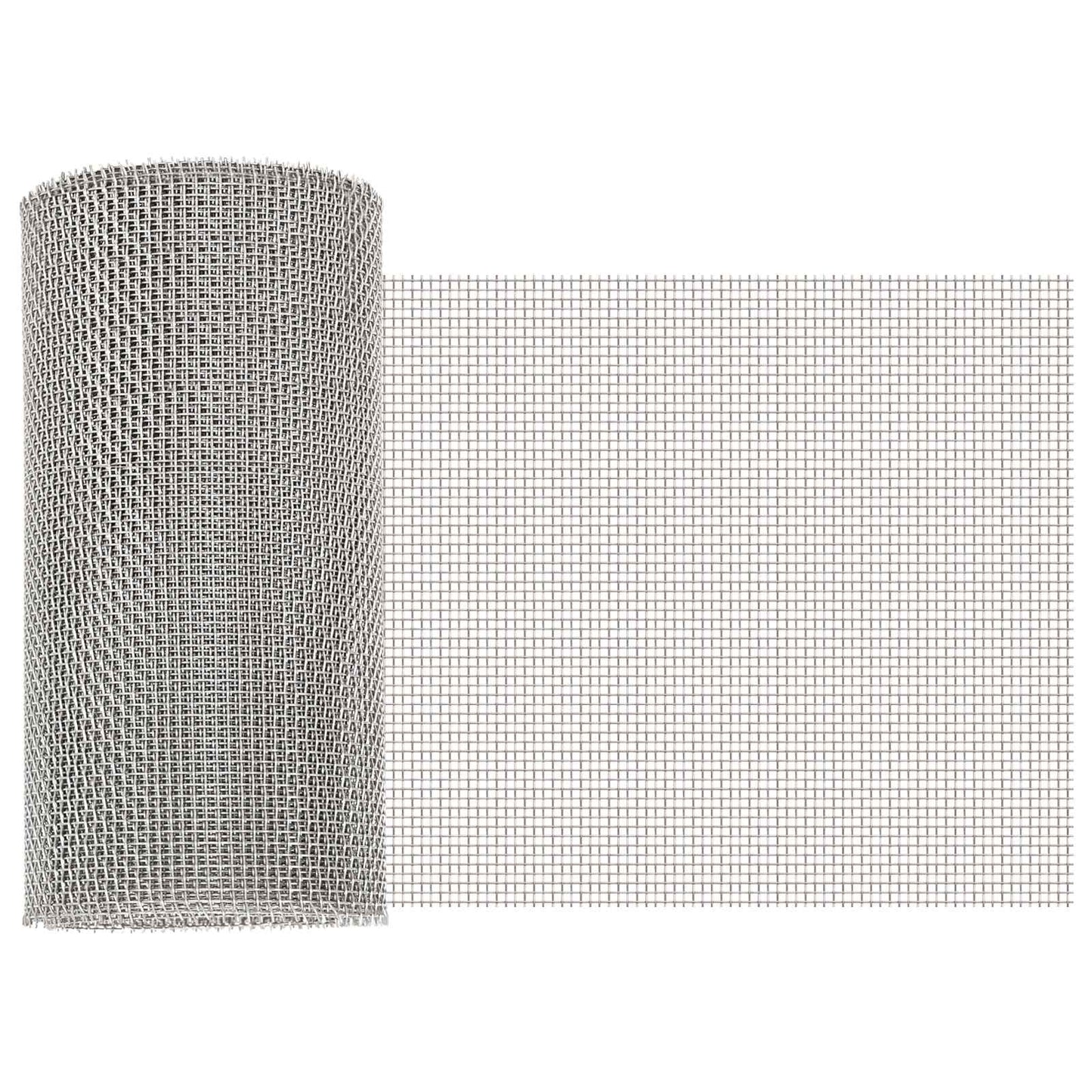 Gaas Scherm 20 x 1000 cm 8 Mesh RVS 201 Zilverkleurig
