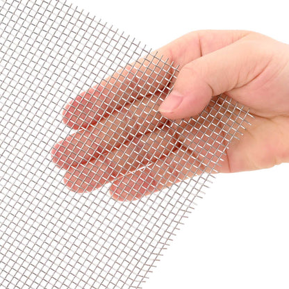 Gaas Scherm 40 x 1000 cm 8 Mesh RVS 201 Zilverkleurig