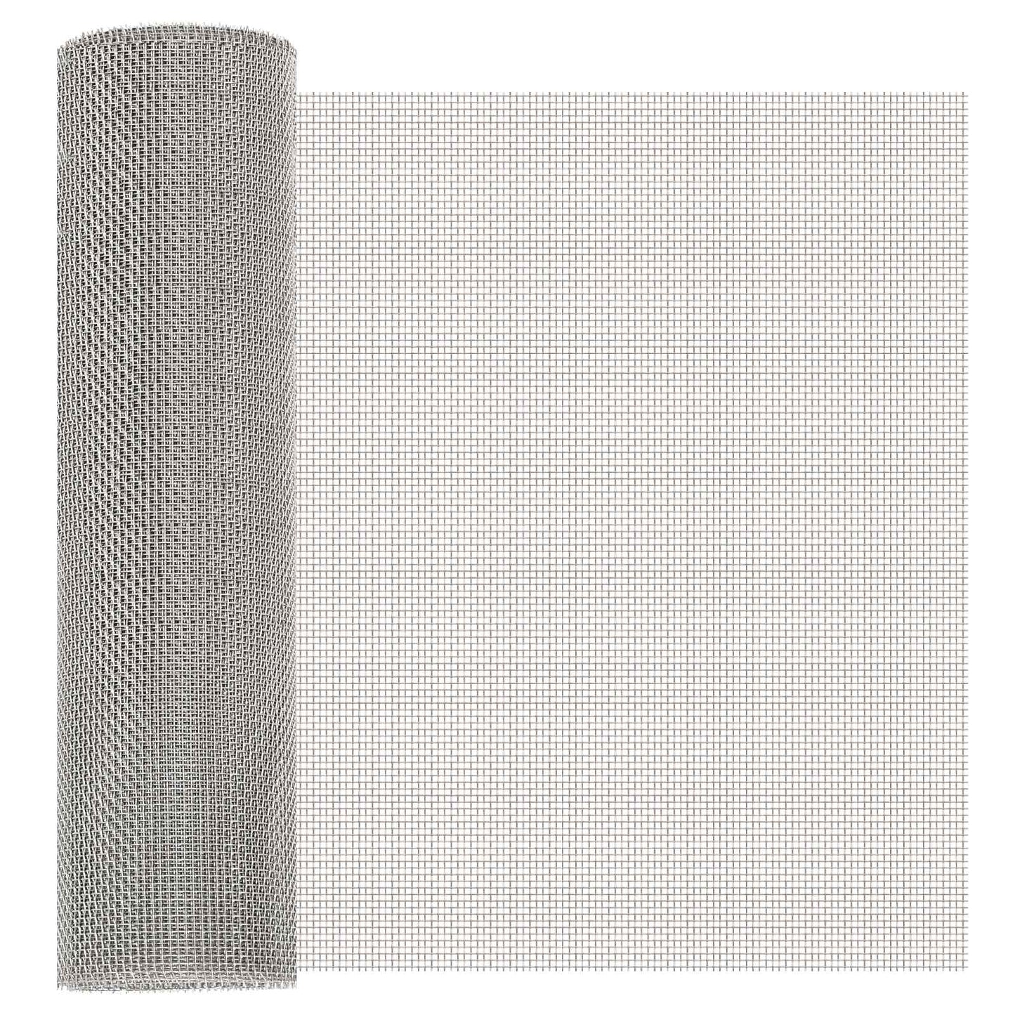 Gaas Scherm 40 x 1000 cm 8 Mesh RVS 201 Zilverkleurig