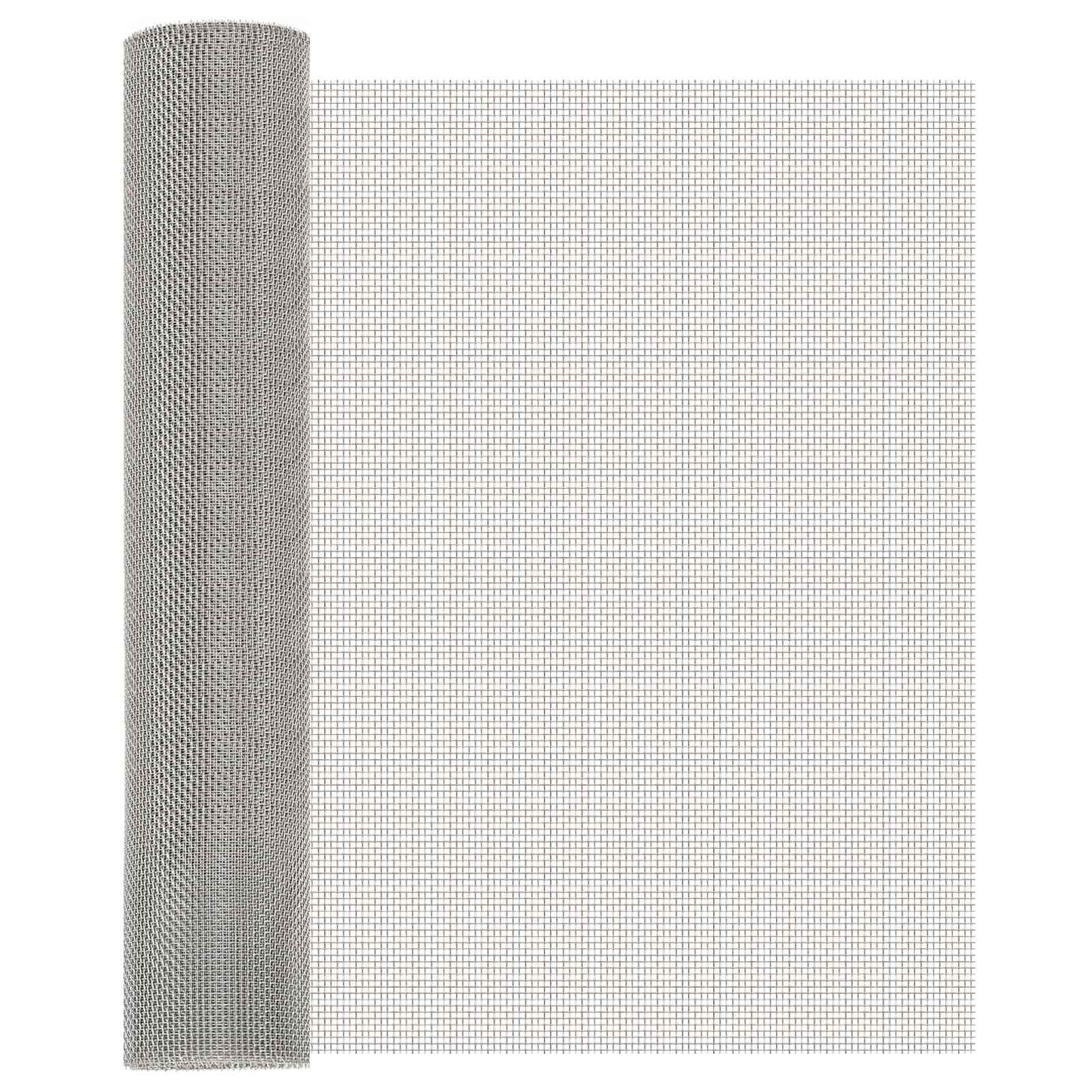 Gaas Scherm 60 x 200 cm 8 Mesh RVS 201 Zilverkleurig