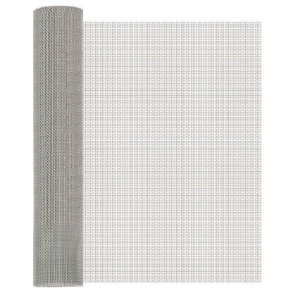Gaas Scherm 60 x 1000 cm 8 Mesh RVS 201 Zilverkleurig