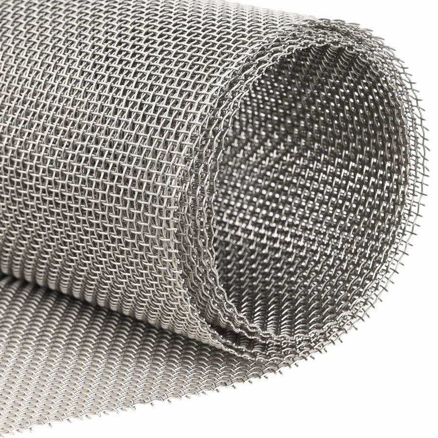 Gaas Scherm 80 x 500 cm 8 Mesh RVS 201 Zilverkleurig