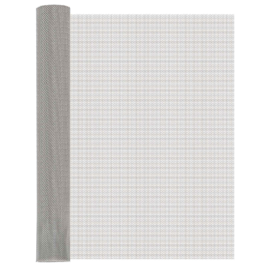 Gaas Scherm 80 x 500 cm 8 Mesh RVS 201 Zilverkleurig