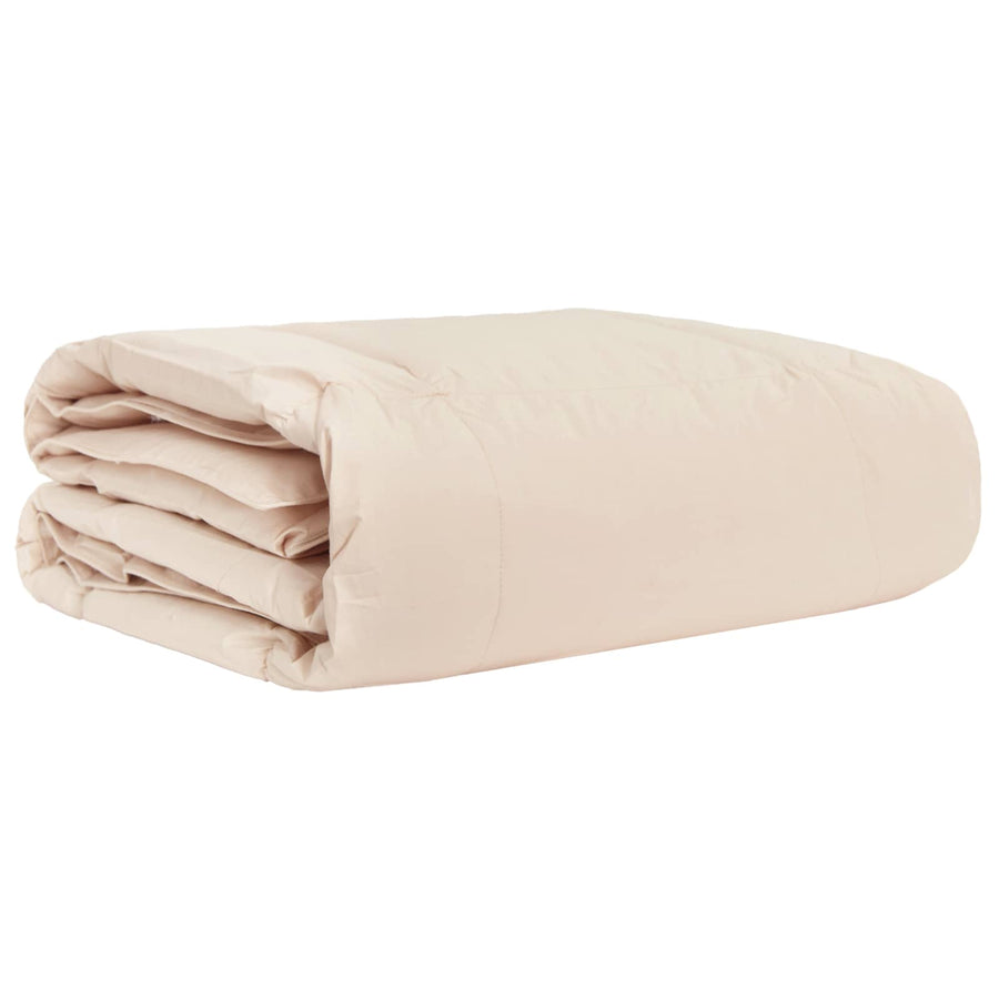Zomer Dekbed Beige 135 x 220 cm 100% Natuurlijke Kapok