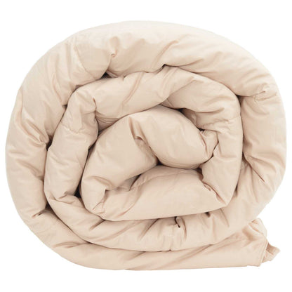 Zomer Dekbed Beige 140 x 220 cm 100% Natuurlijke Kapok