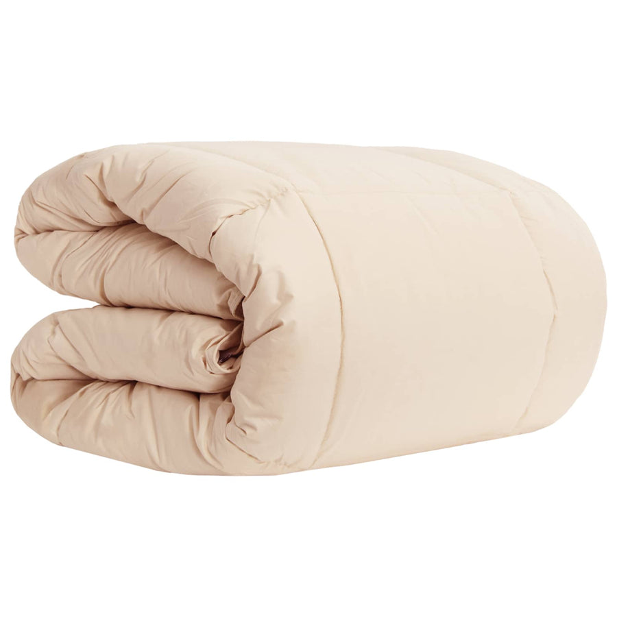 Zomer Dekbed Beige 240 x 260 cm 100% Natuurlijke Kapok