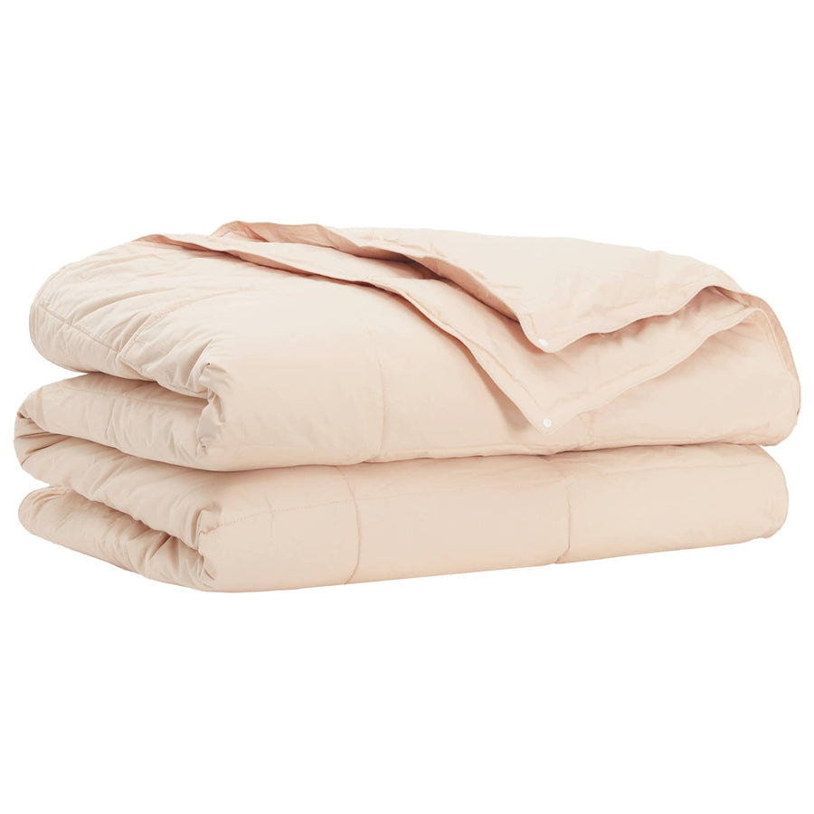 Dekbed Beige 220 x 240 cm Kapokvezel