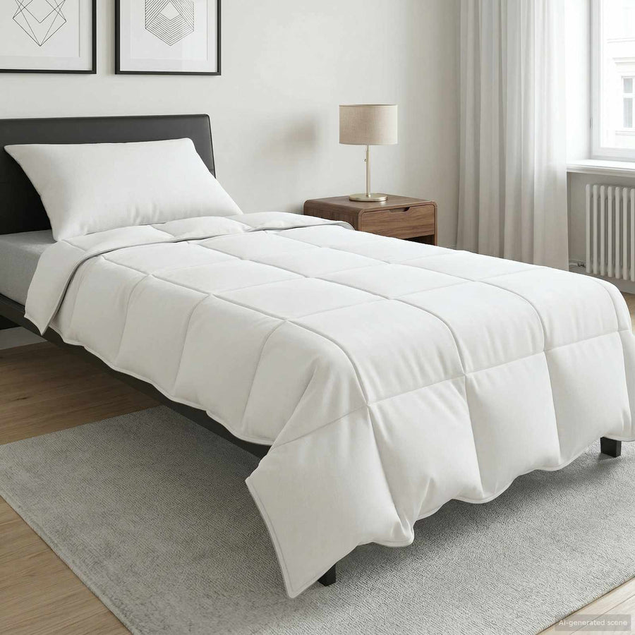 Zomer Dekbed Wit 135 x 220 cm Bamboe