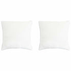 Hoofdkussen 50x50 cm wit (2 stuks) bamboevezel