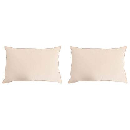 Hoofdkussen 2 pcs Beige 40 x 80 cm Kapokvezel