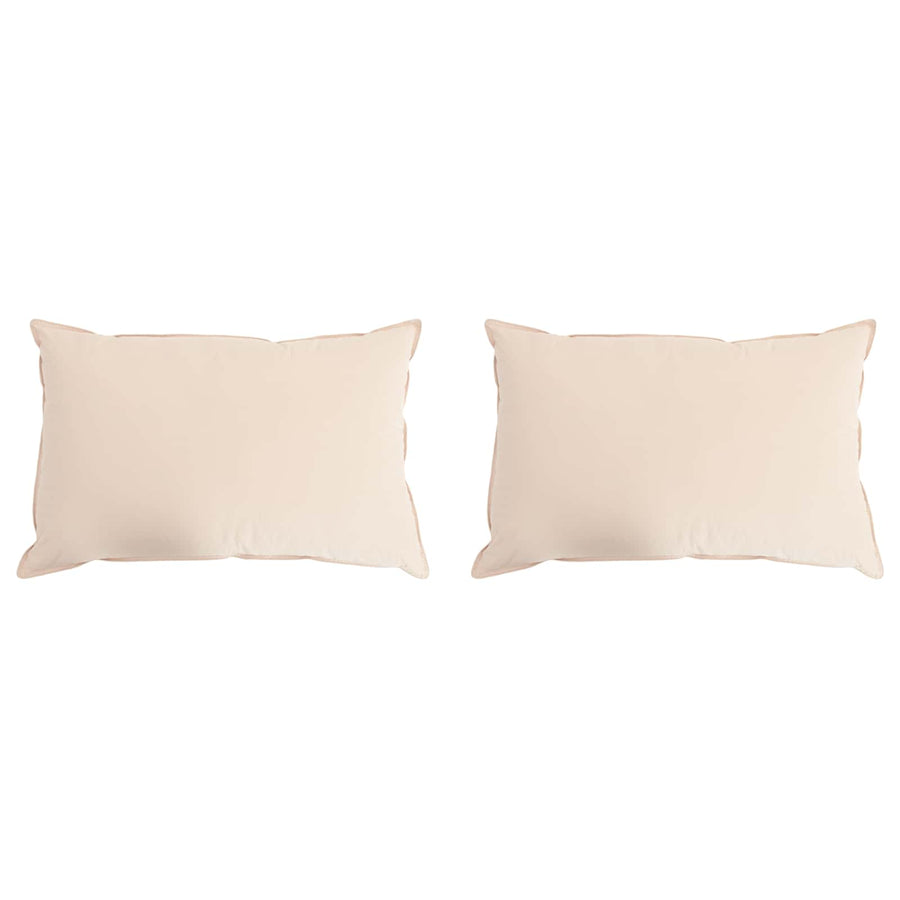 Hoofdkussen 2 pcs Beige 50 x 70 cm Kapokvezel