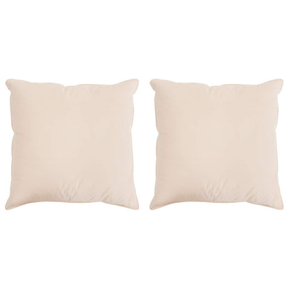 Hoofdkussen 2 pcs Beige 60 x 60 cm Kapokvezel