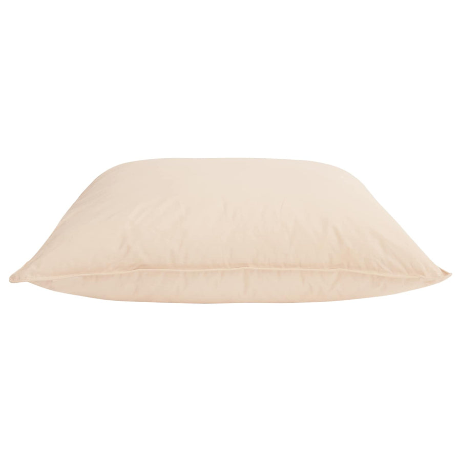 Hoofdkussen 2 pcs Beige 60 x 80 cm Kapokvezel