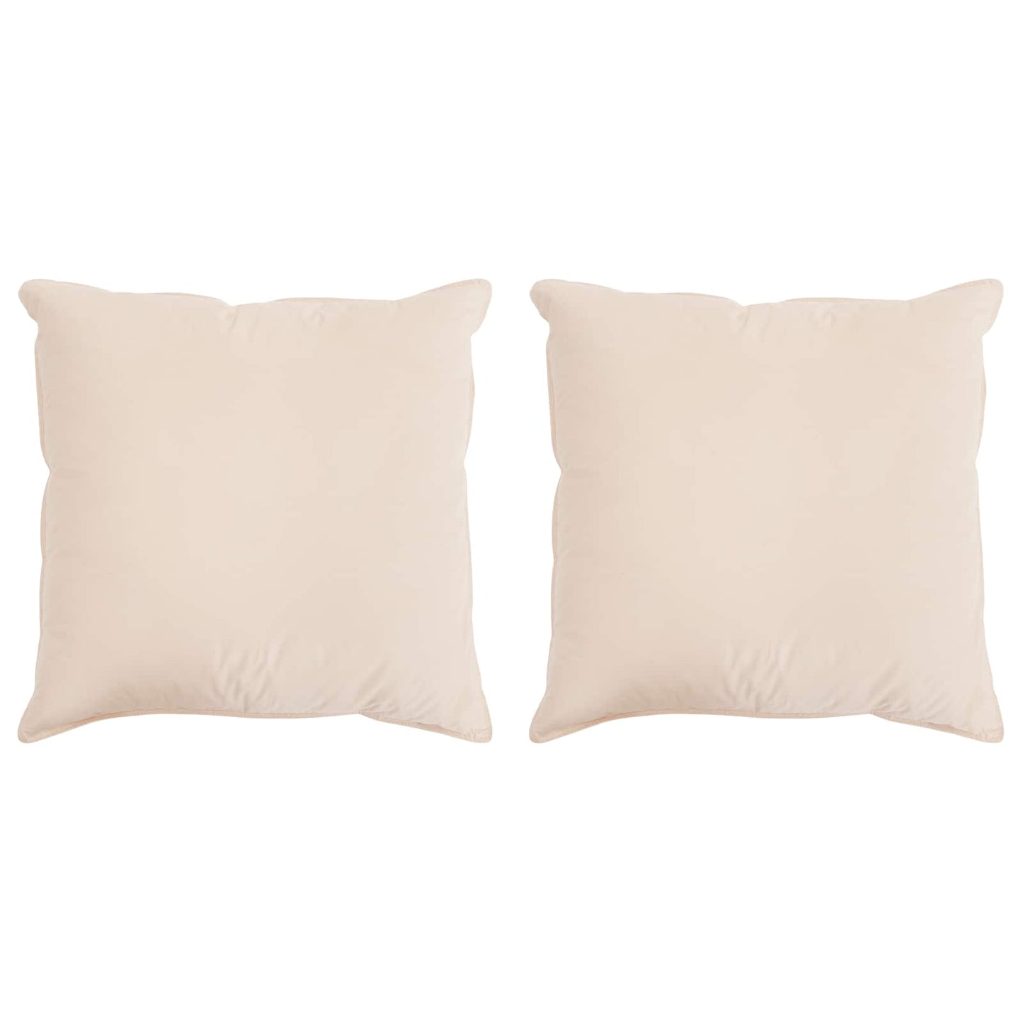 Hoofdkussen 2 pcs Beige 80 x 80 cm Kapokvezel