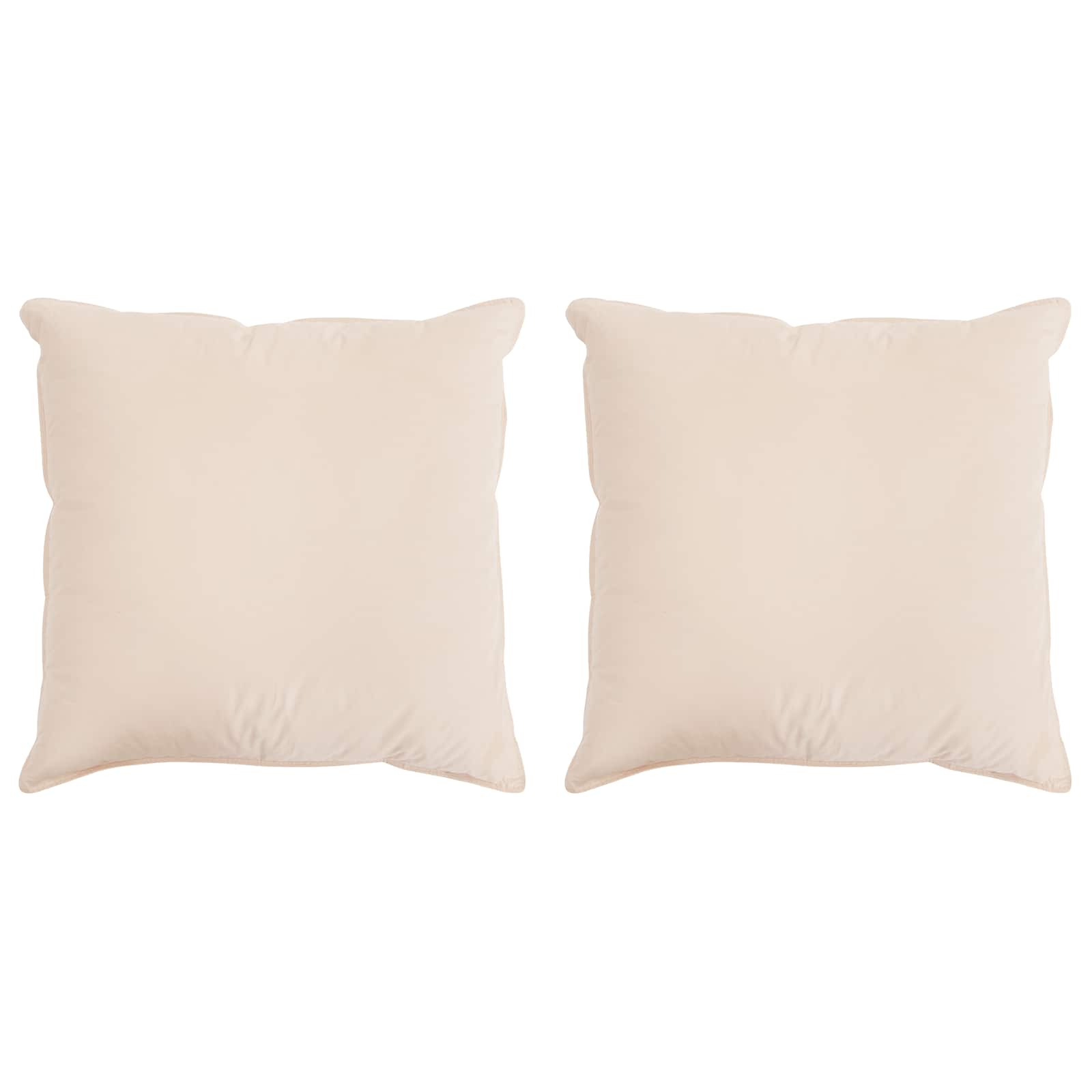 Hoofdkussen 2 pcs Beige 80 x 80 cm Kapokvezel