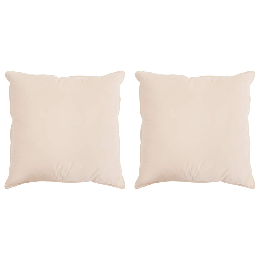 Hoofdkussen 2 pcs Beige 80 x 80 cm Kapokvezel