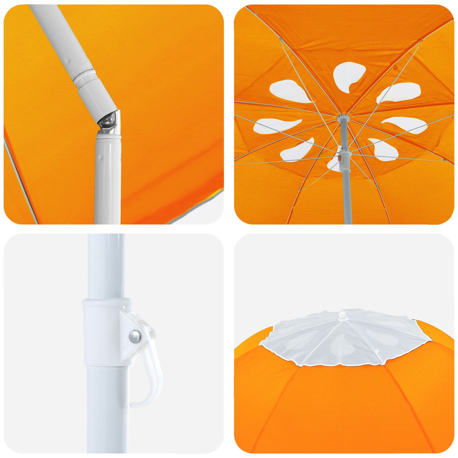 Tuinparasol 160 cm 170T polyester Oranje