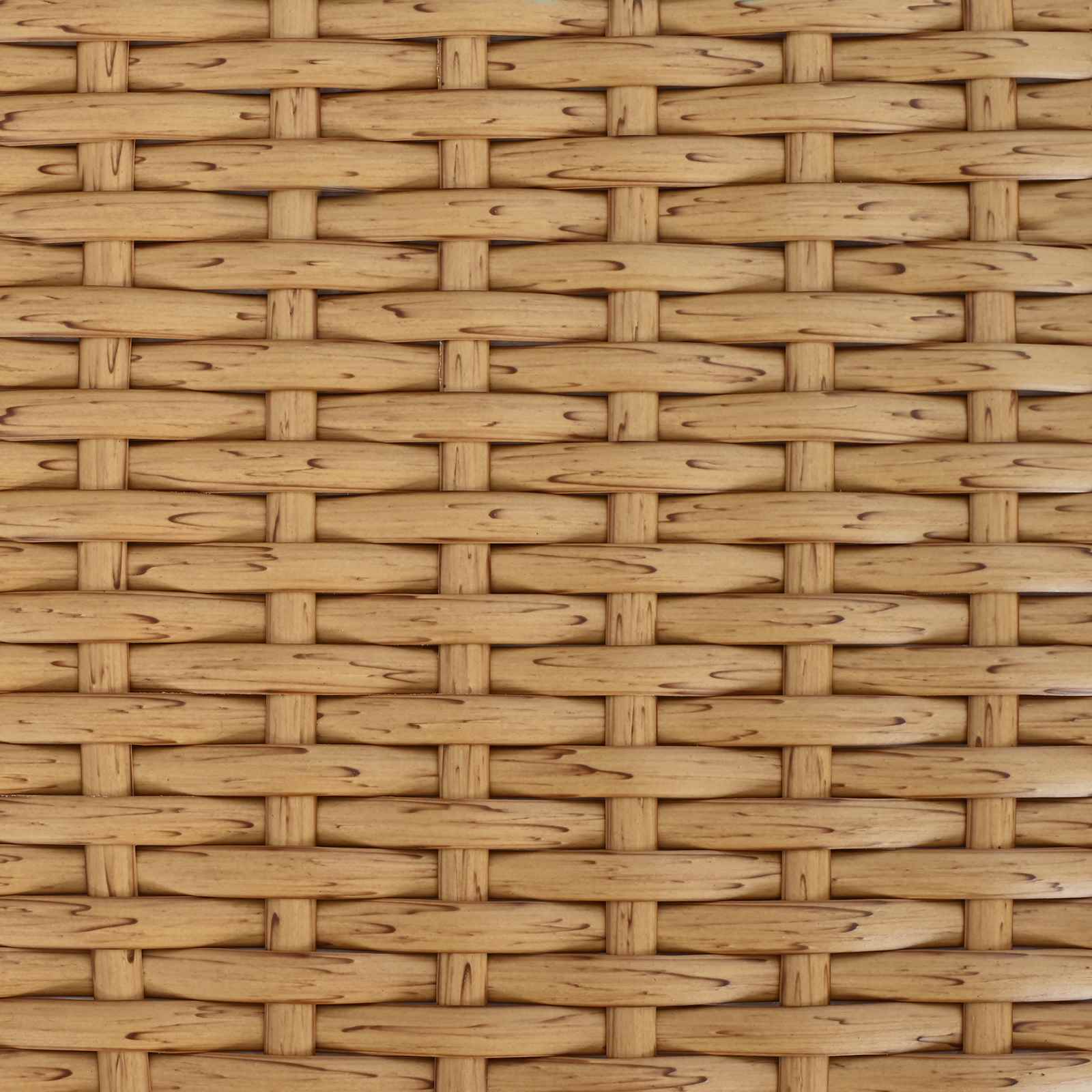 Tuinstafel Naturel 100 x 55 x 37 cm PE Rattan en Glas