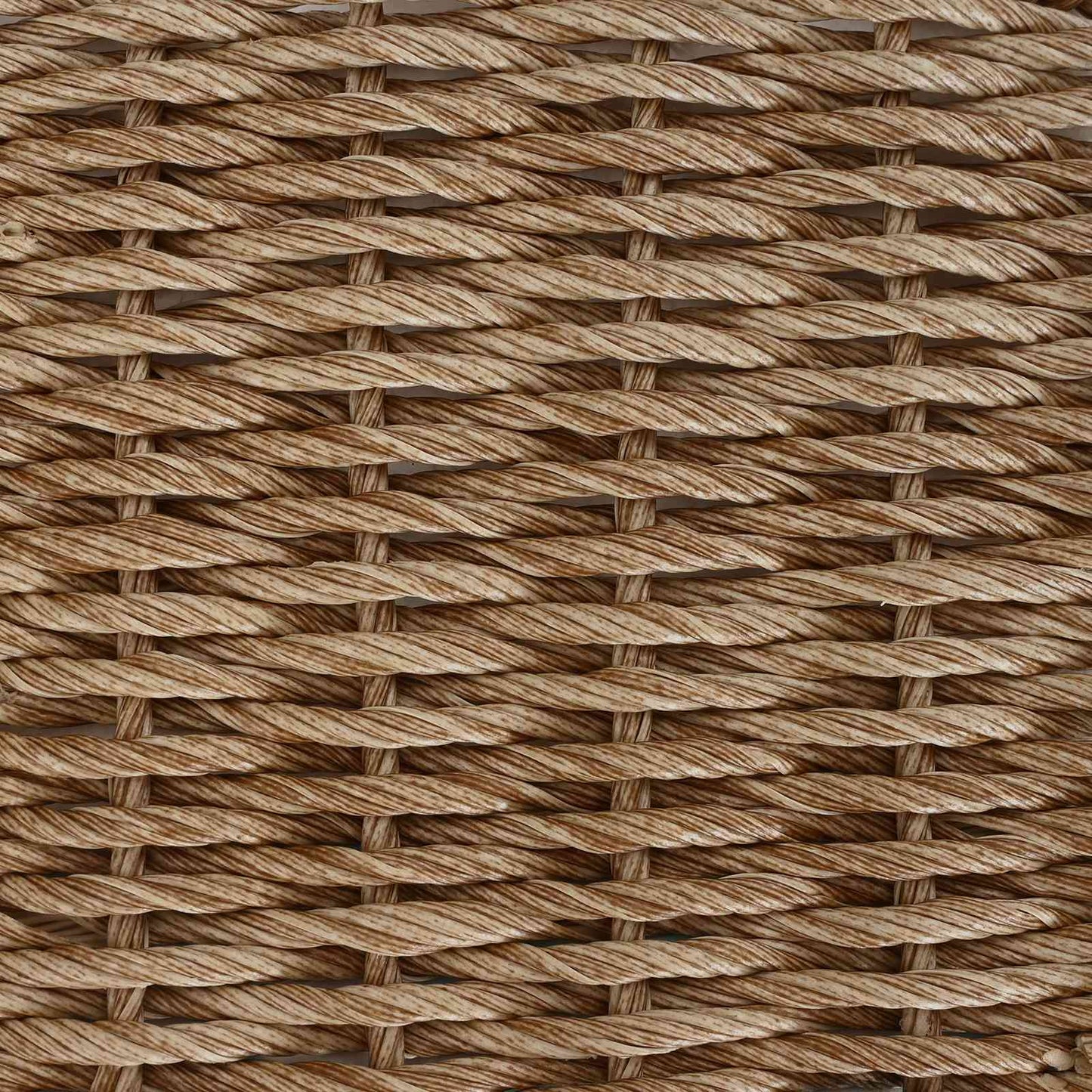 Tuinstafel Beige 100 x 55 x 37 cm PE Rattan en Glas
