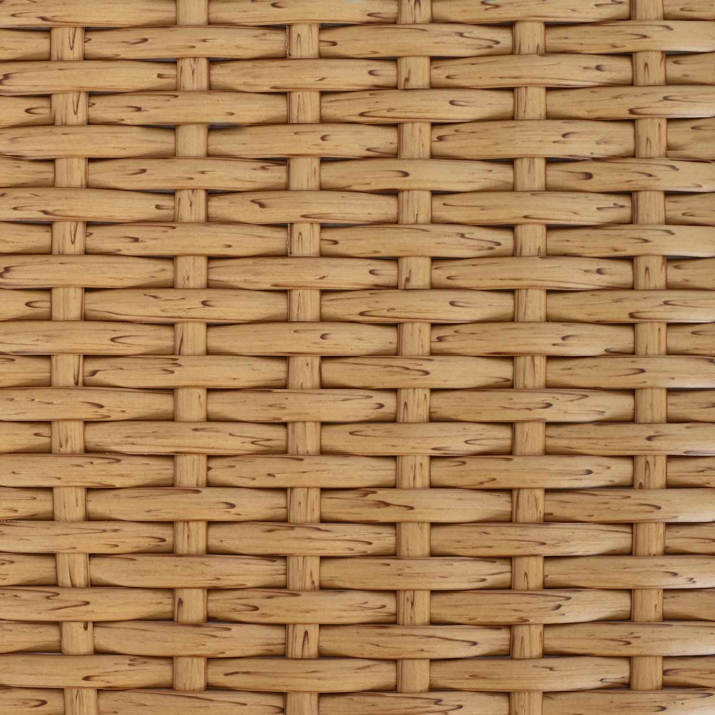 Tuinstafel Naturel 55 x 55 x 37 cm PE Rattan en Glas