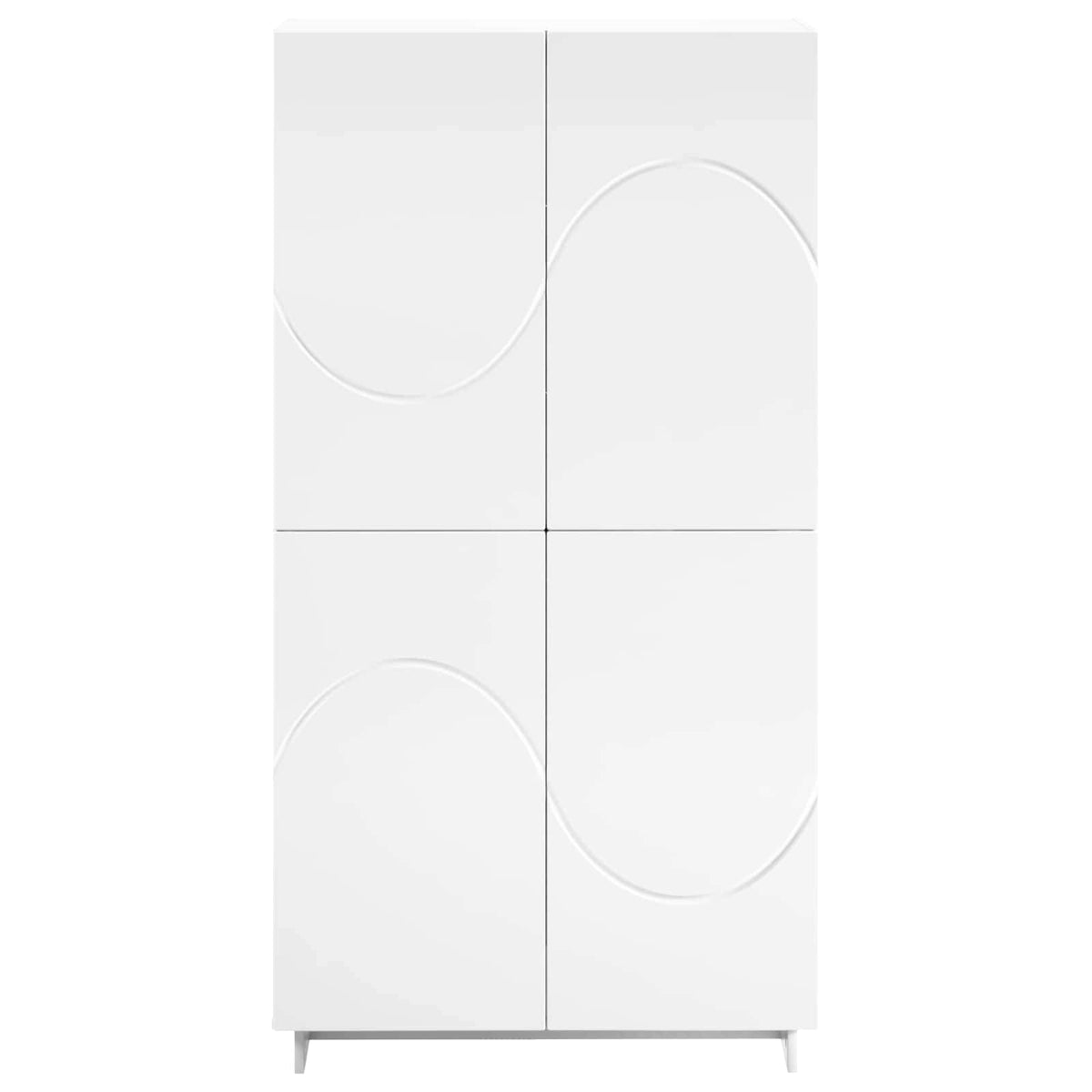 Hoge kast Wit 79 x 41 x 151 cm Bewerkt hout