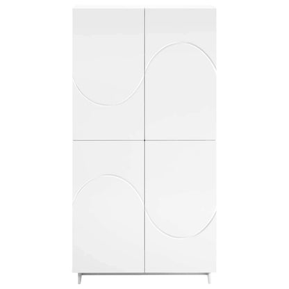 Hoge kast Wit 79 x 41 x 151 cm Bewerkt hout