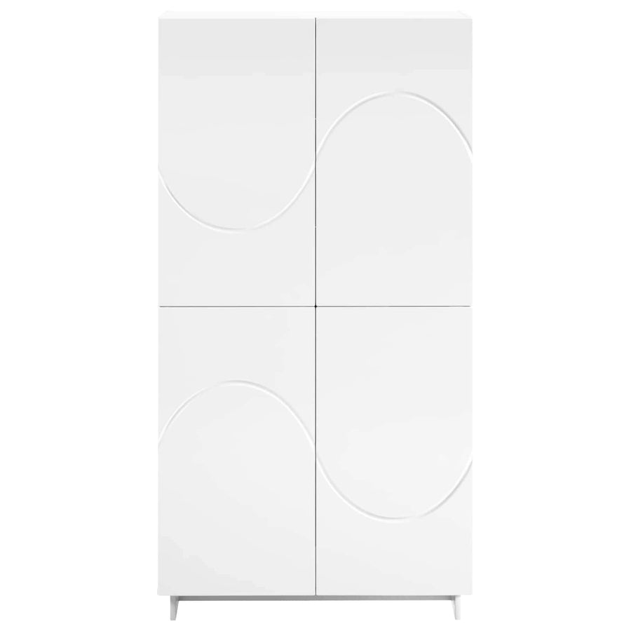 Hoge kast Wit 79 x 41 x 151 cm Bewerkt hout