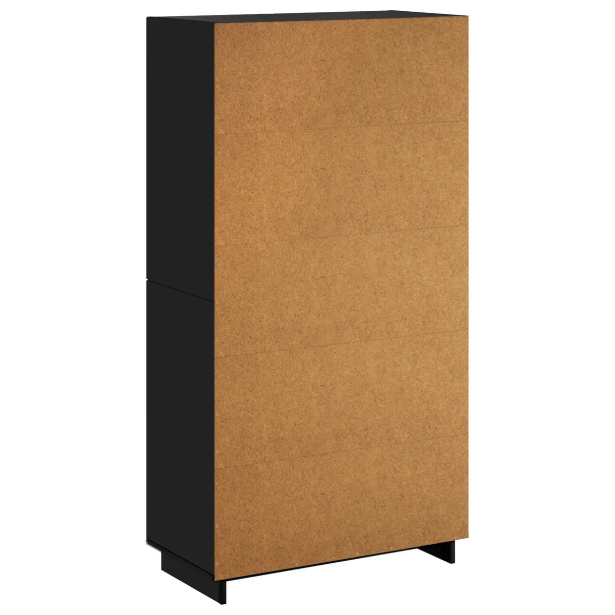 Hoge kast Zwart 79 x 41 x 151 cm Bewerkt hout