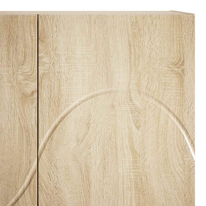 Hoge kast Sonoma Eiken 79x41x151 cm Bewerkt hout
